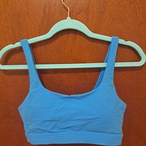 Blue Popflex Tone Sports Bra, Size S